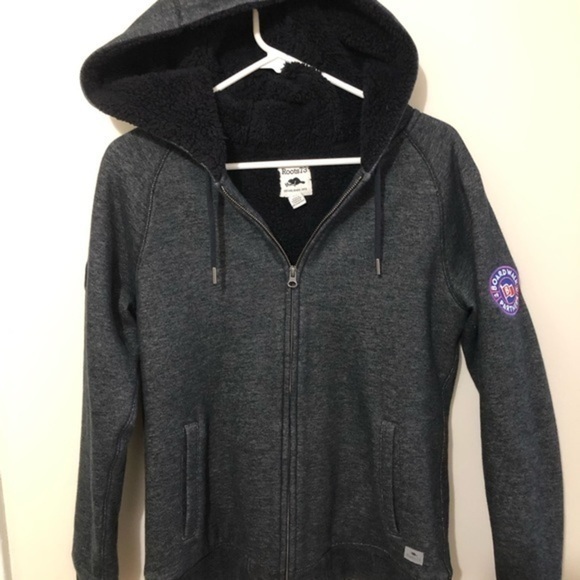 Roots 73 Riverside full zip Sherpa lined hoodie. Medium. - Picture 1 of 9